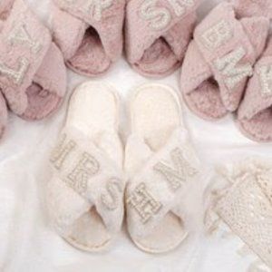 Bridesmaid Slippers - NEW - Never worn, 3 pairs